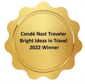 Conde Nast Traveler Bright Ideas in Travel 29022 Winner